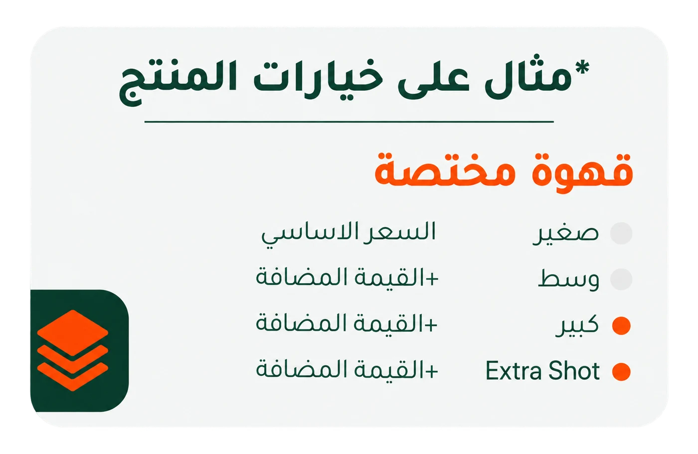 منيوهات وتصنيفات ومنتجات